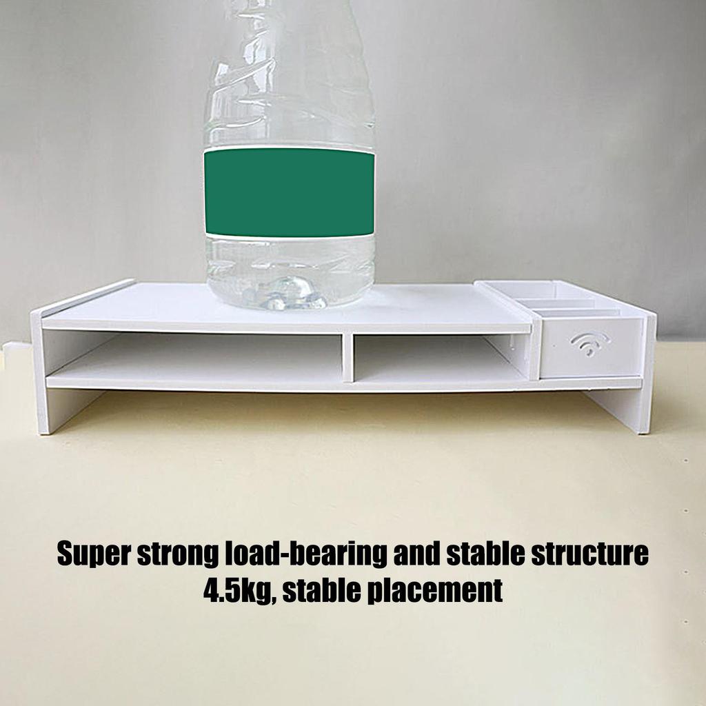 Monitor Stand 3-Tier Desktop Shelf Computer Accessories for Display Workstation Offices Study College Dorm Business Working