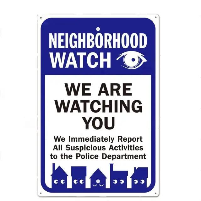 No Trespassing Tin Signs Video Surveillance Warning Plaque Metal Wall Art Poster Yard Iron Painting Stickers Home Decor