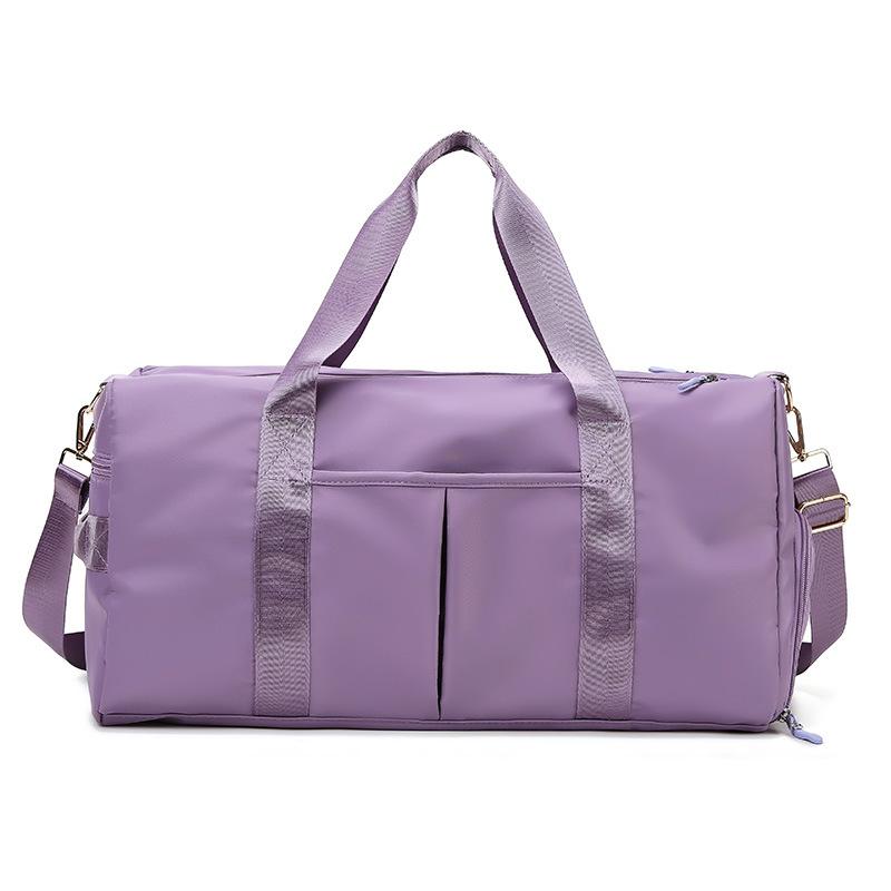 Travel fitness bag new simple travel anti-splashing fabric dry and wet separation shoulder messenger bag