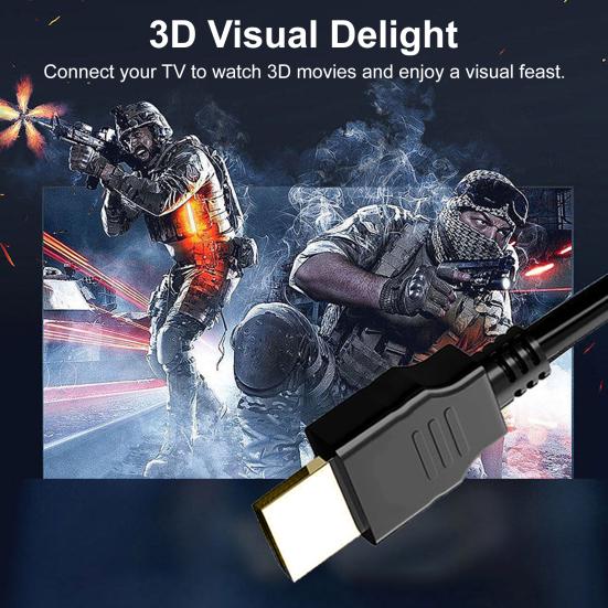 Câble Adaptateur Vidéo Audio Compatible HD 1080P Supportant 4K@30Hz Haute Clarté Affichage TV Projecteur Ordinateur Portable Cordon Convertisseur Accessoires Informatiques