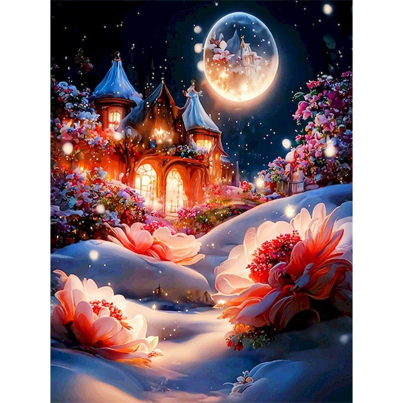 5d Diamantová malba Zimní sady Scenérie Diy Diamantové vyšívání Křížovým stehem Mozaika Umělecký dárek Domácí dekorace