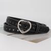 Buckle Belt Love Simple Versatile Hollow Fashion Personalized Jeans Belt Women