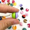 Acrylic Double Splicing Round Beads for DIY Jewelry and Keychain Accessories