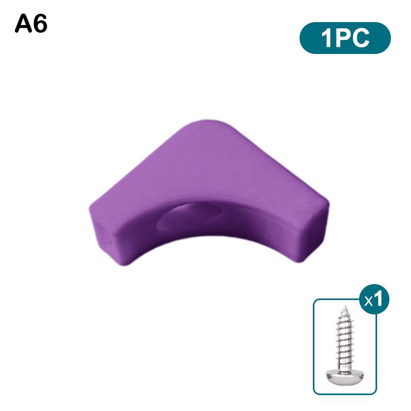 

Corner Cable Clip for Flat Wires - Mess-Free Desk & Wall Installation Easy Screw-On Tidy Organizer for Office And Home