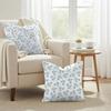 Fashion Small Florals Cushion Cover Natural Linen Organic Fabric DoubleSided Printing Couch Pillow Covers Home Decor