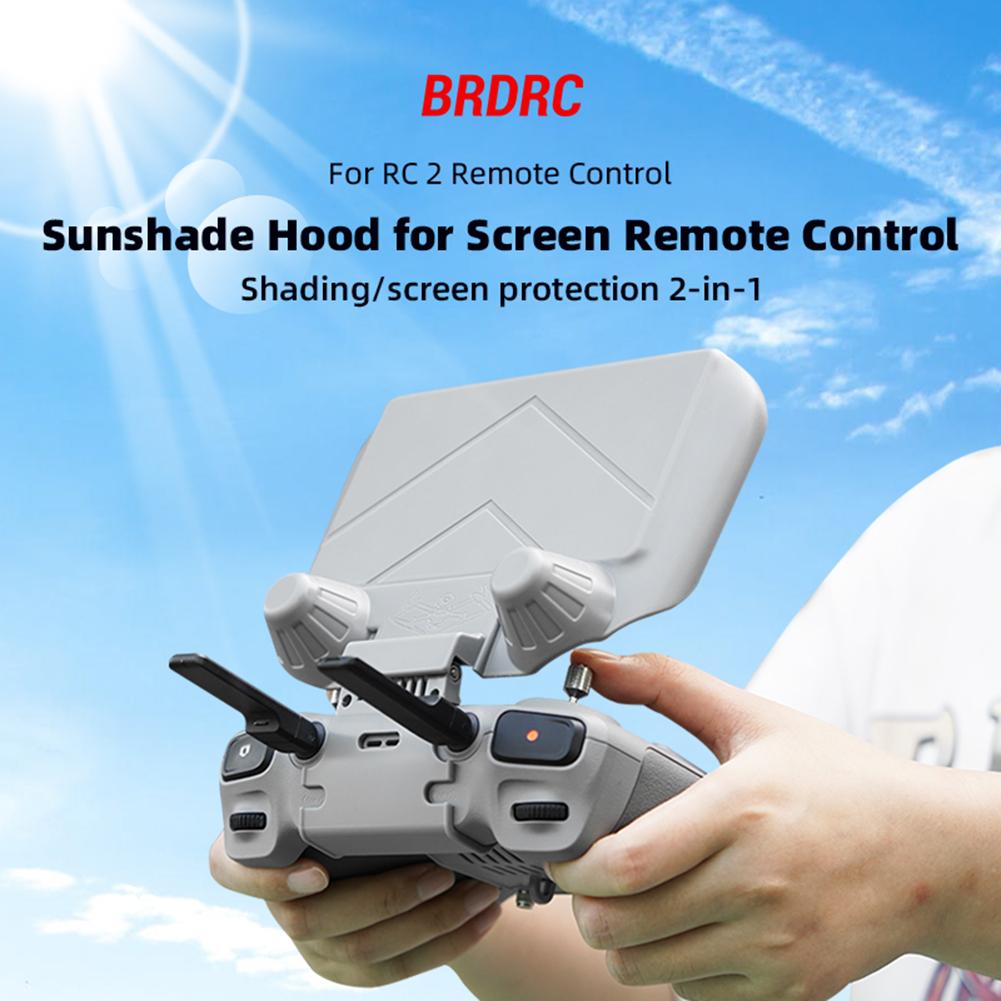 Foldable Sunhood Sunshade Sun Hood Screen Protection Remote Control Sun Hood Lightweight for DJI RC 2 Controller Accessories
