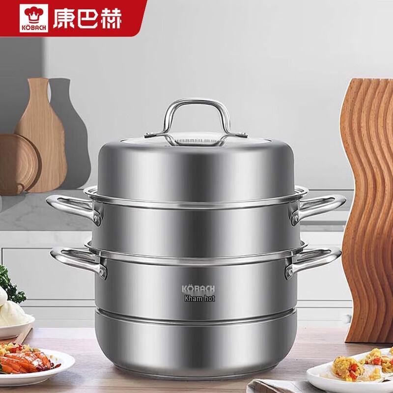 KOBACH 3-Layer 304 Stainless Steel Steamer Pot