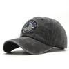Washed Cotton Eagle Embroidered Baseball Cap Washed Retro Cap Outdoor Sun Hat
