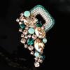 Tendință la modă Pin încrustat cu diamante Personalitate creativă Broșă simplă cu diamant complet Accesorii pentru jachetă temperament