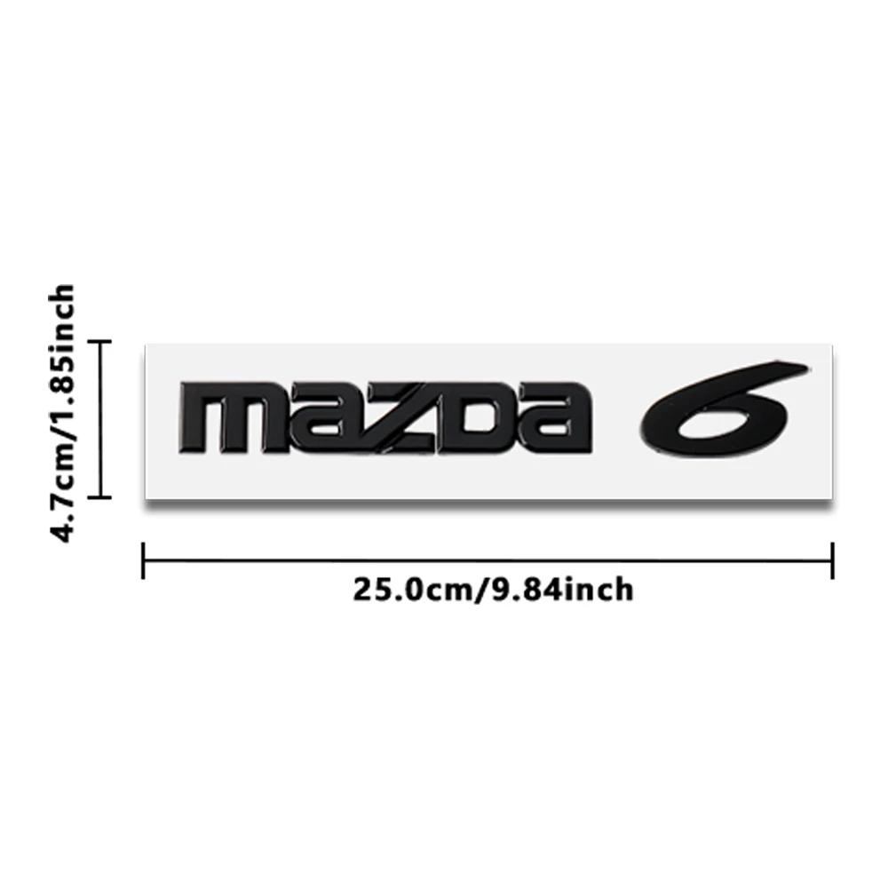 1PCS Car ABS Letter Logo Sticker Body Trunk Decoration Sticker Accessories For Mazda 3 5 6 7 Axela CX-5 CX-3 CX-4 Atenza Demio h6
