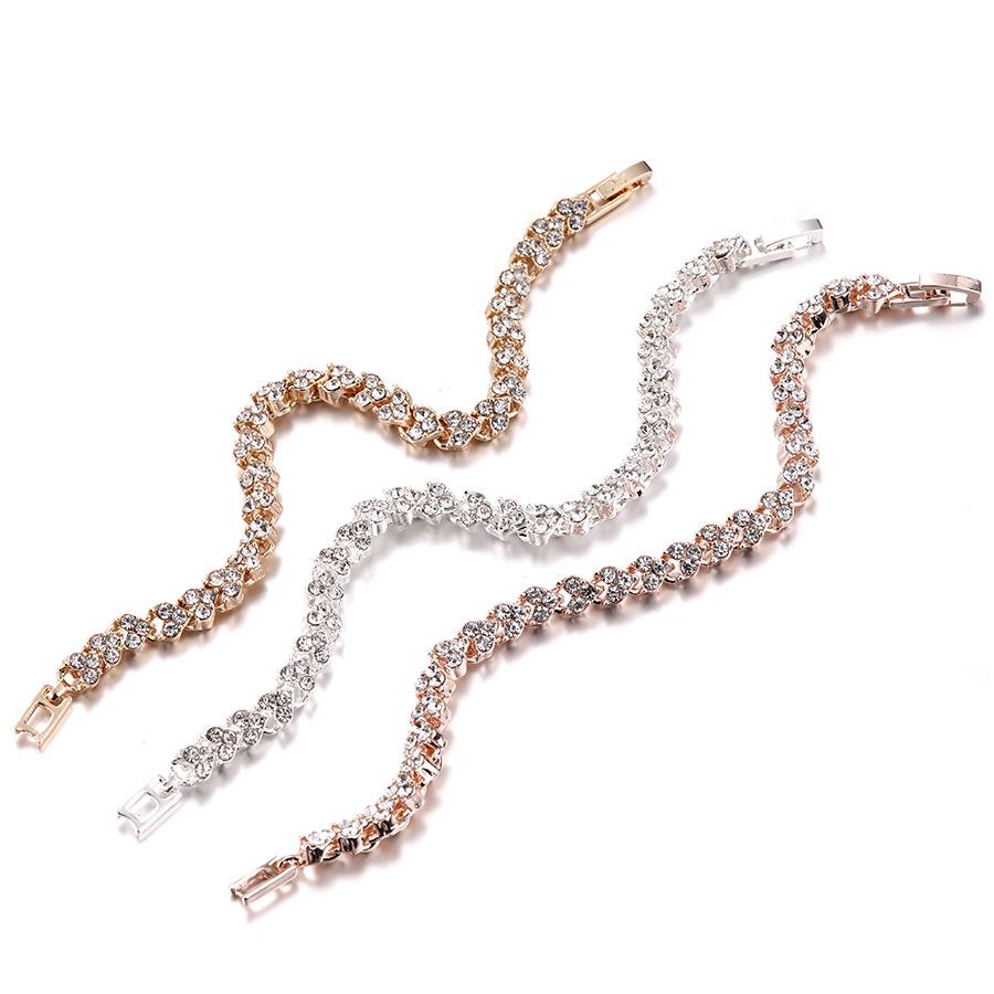 Korean Style Rhinestone Crystal Roman Bracelet Wristband Fashion Accessory