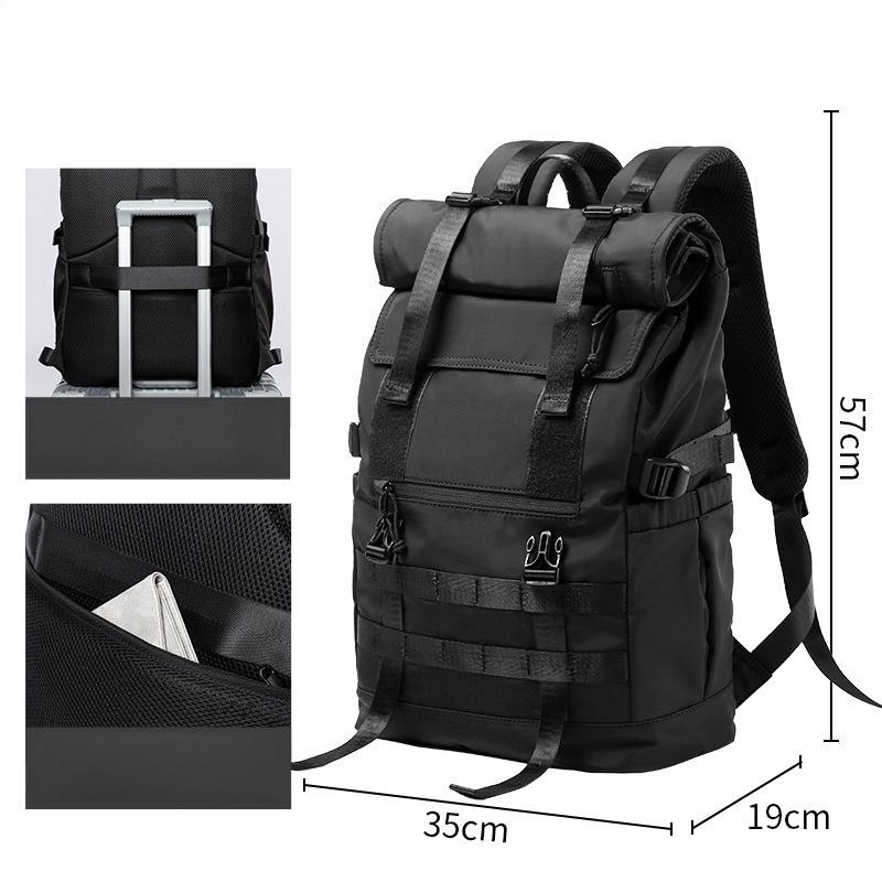 Large Backpack Fashion Man Schoolbag 17in Travel Backpacks Oxford Cloth Male Laptop Rucksack Sport Student Bagpack 20-35L