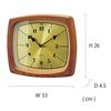 Interform Enoch Wall Clock CL-3853BN Brown Gold W33 x H26 x D5cm