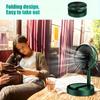 Air Conditioner Fan Foldable Electric Fans USB Rechargeable Summer Cooling Fan 2000mah PortableLow Noise Desk Folding Fan 1pc