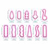 1Set Polymer Clay Earring Cutter Multiple Shapes Clay Cutter Geometric Shape Clay Pendant Polymer Clay Tool Cookie Cutter