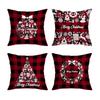 New Style Pillowcase Buffalo Plaid Christmas Print Pillowcase Home Bedroom Decoration