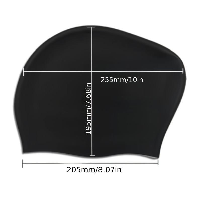1 Pièce Bonnet de Bain Surdimensionné en Silicone Double Face Imprimé Haute Élasticité pour Femme, Pour l'Entraînement de Natation, la Plage et les Sports Nautiques
