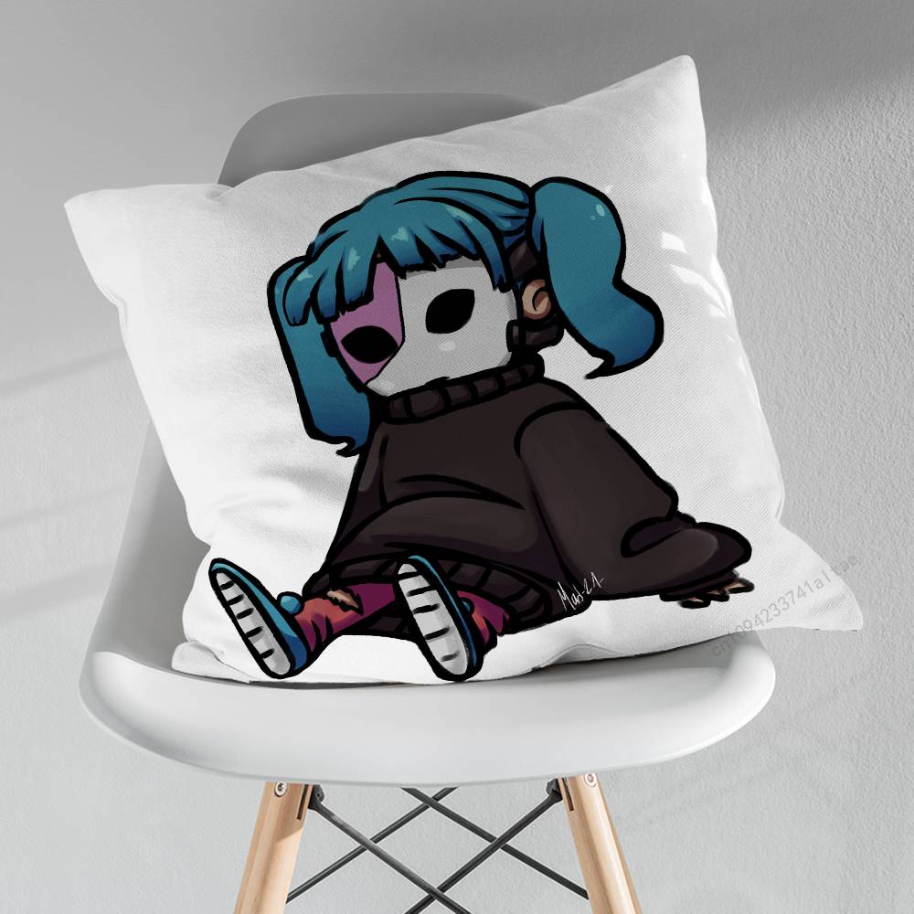 Cartoon SSally FFace Game Various Sizes Square Pillow Case For Car Home Bedchamber Decor Birthday Gift
