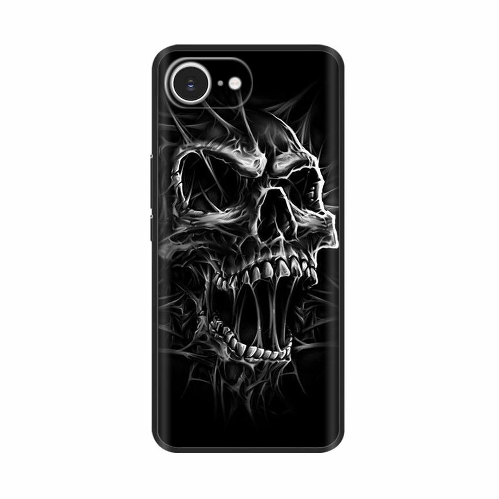 For iPhone 16e Case Black Silicone Painted Case For iPhone 16e Cover TPU Anti-drop Phone Protector Cover For iPhone 16 E Cases