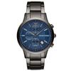 AR11215 Chronograph Blue Dial Gunmetal Strap Men's Watch
