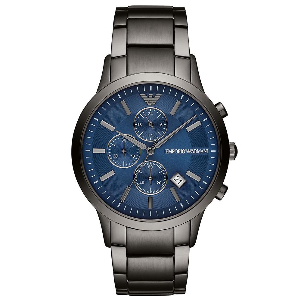 Emporio Armani AR11215 hronogrāfs, zils ciparnīcas