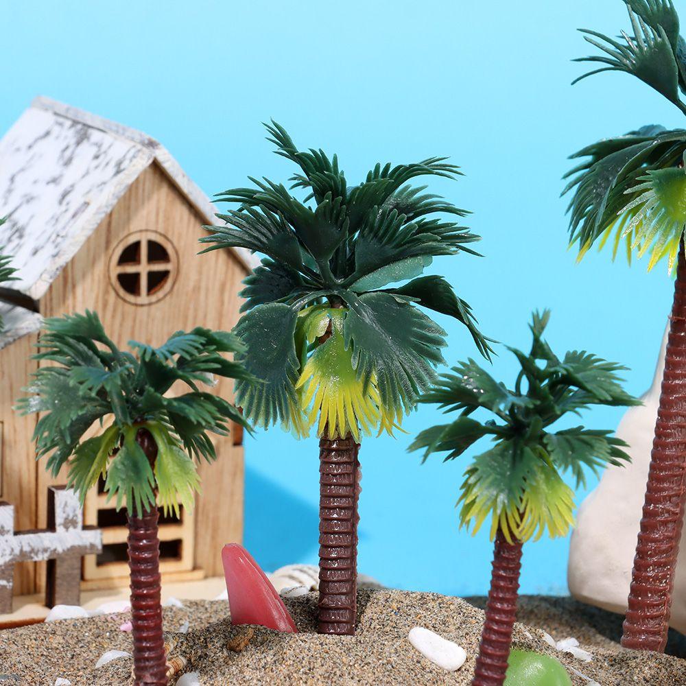 Miniatura Plante Nisip Masa Ghivece Model Craft Micro Peisaj Plastic Bonsai Cocos Palm Tree
