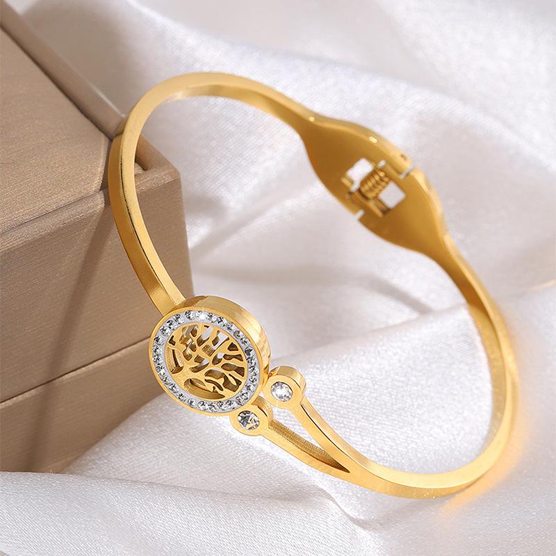 Women's Simple Tree of Life Temperament Elegant Versatile Light Luxury Ing Bracelet