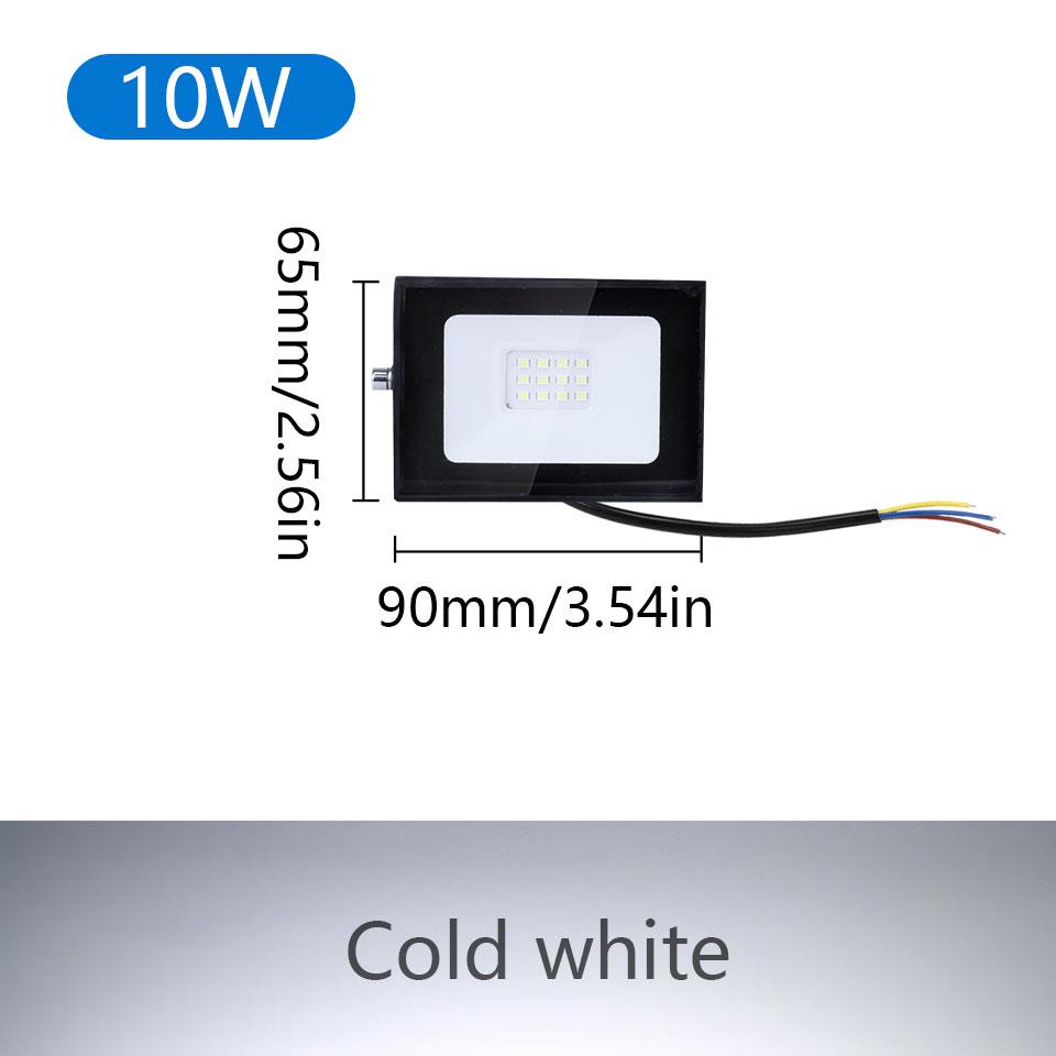 LED Flood Light Spotlight AC220V 100W 200W IP66 Waterproof LED Black Shell Garden Street Gate Wall Floodlights led floodlights