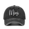 Fashion Washed Cotton Mama Mini Embroidery Caps Vintage Breathable Parent-Unisex Baseball Hats Adjustable Sport Visors Cap Gifts