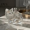 Kitten Shaped Whiskey Decanter Cute Whisky Decanter, High Borosilicate Glass Artistic Animal Wine Bottle for Sophisticated Gift Him Home Bar