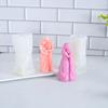 1PC Growth Life Candle Silicone Mould DIY Life Series Trilogy Nurturing Baby Gypsum Resin Ornament Mould