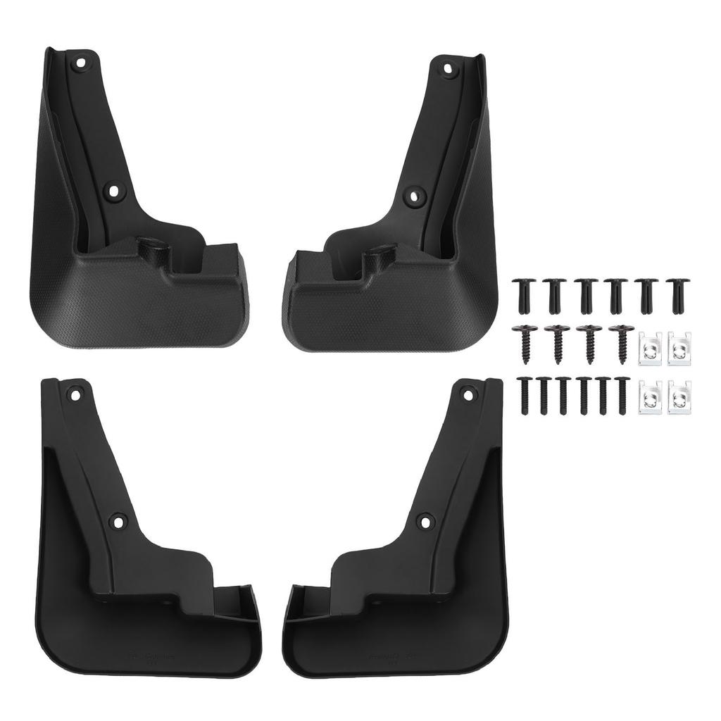 4Pcs Automotive Mud Flap Fit for Subaru Crosstrek 2024 2025 2026 ABS Car Mudguard Black