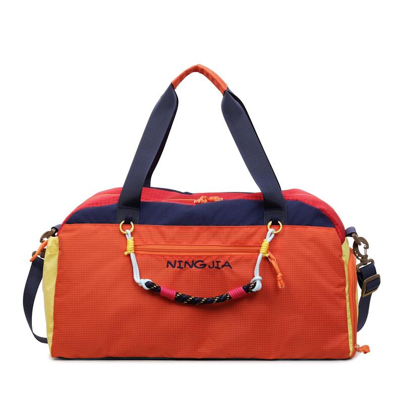 Fashion Color-matching Sports Dry-wet Separated Yoga Bag for Business Trips and Travel Luggage Bag