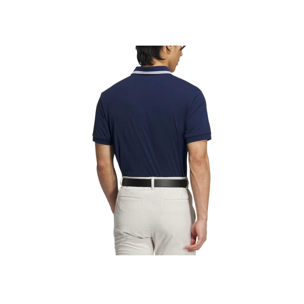 adidas One Point Soft Skin Comfortable Breathable Short Sleeve Nautical Polo Shirt Men Polo Shirts Blue JF6272
