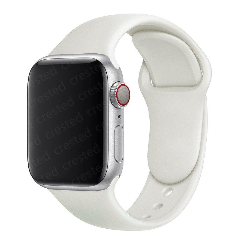 

Силиконовый ремешок для часов 44 мм, 40 мм, 38 мм, 42 мм, резиновый ремень, браслет-браслет iWatch1 2, 3, 4, 5 se 6, ремешок 42 or 44 mm