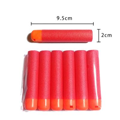 6PCS 9.5CM Refill Darts Red EVA Soft Bullets for Nerf N-Strike Mega Series Blasters