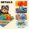 Pet Snuffle Mat Dog Cat Slow Feeding Puzzle Toy Colorful Flower Foraging Blanket Stress Relief Nose Work Smell Training Play Mat for Dogs Cats