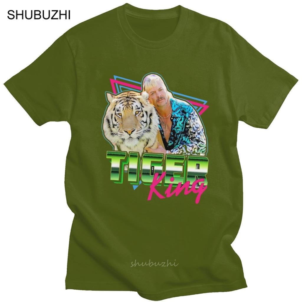 Funny Joe Exotic Tiger King TShirt for Men Short Sleeved Leisure Election For President Big Tee Tops Oneck Cotton T Shirt