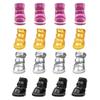 Botas de Perro de PU Transpirables Calor para Proteger la Pata Botines para Perros Zapatos para Perros para Invierno Correas Cálidas de Forro Polar Antideslizante