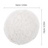 2Pcs Large White Polyester Pom Poms 15Cm Soft Craft Balls for DIY Snowman Christmas Decor Indoor Outdoor Holiday Decoration