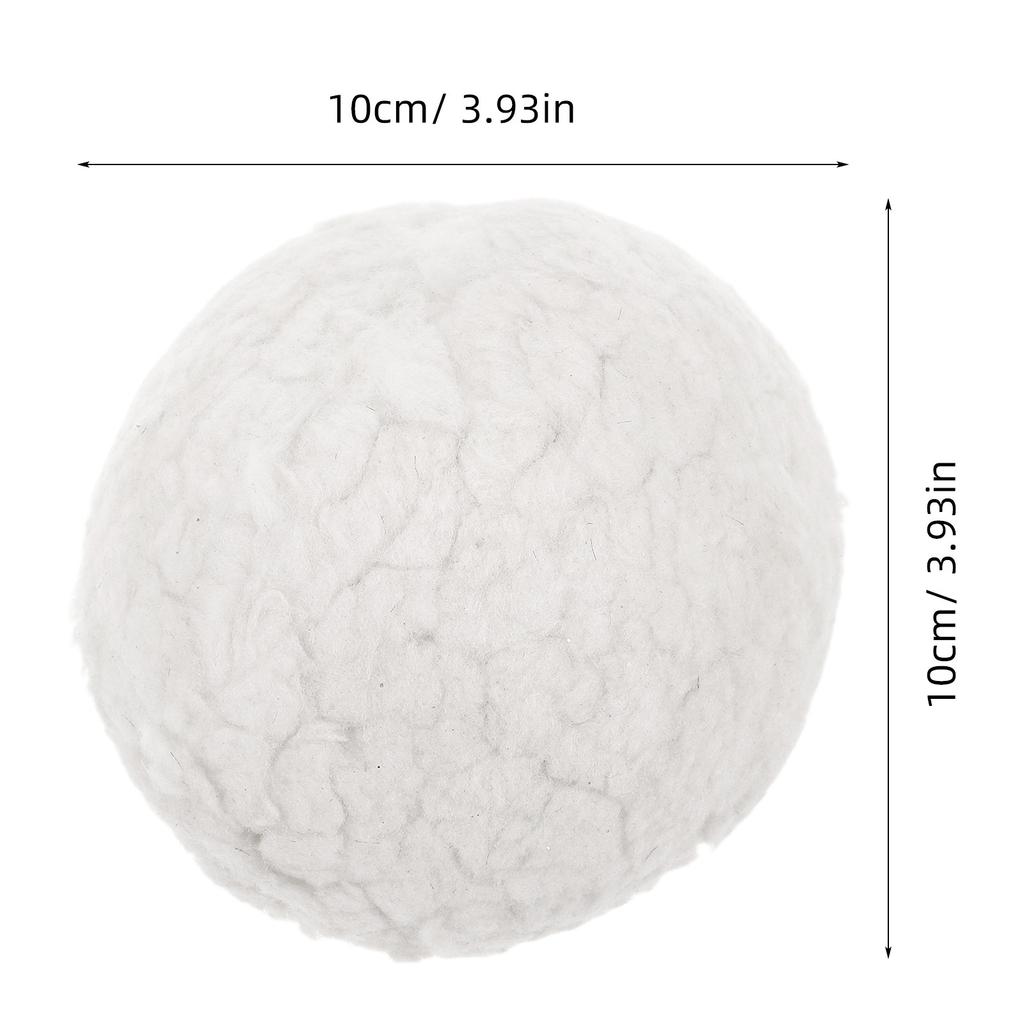 2Pcs Large White Polyester Pom Poms 15Cm Soft Craft Balls for DIY Snowman Christmas Decor Indoor Outdoor Holiday Decoration
