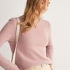 PALUOPO Women's Rhinestone Round Neck Cashmere Pullover Sweater