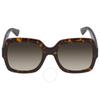 Brown Square Ladies Sunglasses Gg0036sn 004 54
