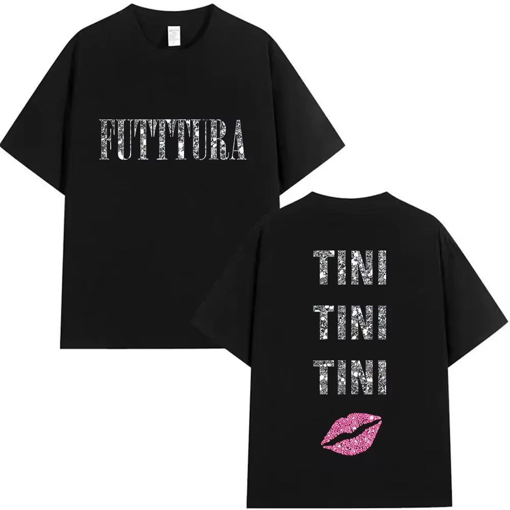 

Hip Pop Tees Singer TINI STOESSEL Futtura Tour New Album Graphic Tshirts Fashion Harajuku Short Sleeve Cotton Casual Streetwear S