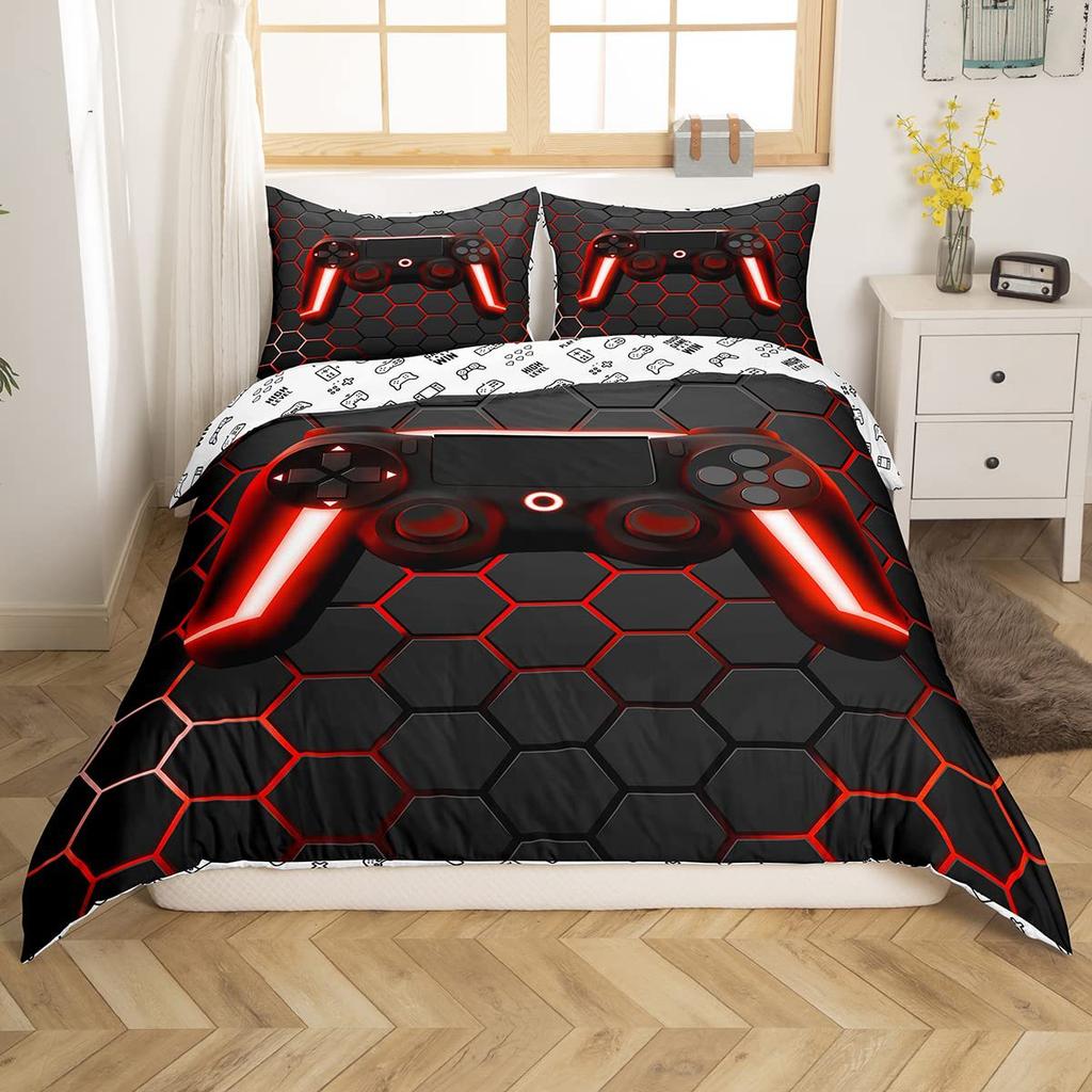 Galaxy Mountains Three-Piece Quilt Set Digital Printed Bedding Set Bohemian Bed Cover