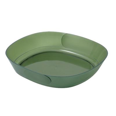 Spit Bone Plate Transparent Reusable Glossy Surfaces Multifunctional Dessert Fruit Dish for Home