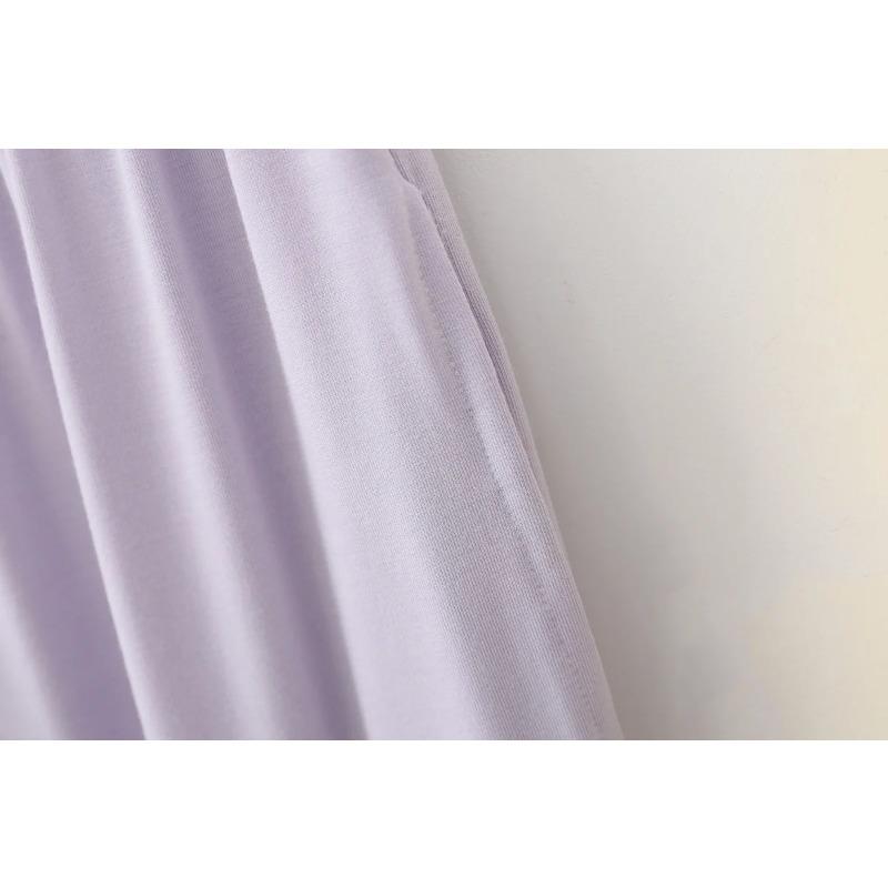 Women's Spring and Autumn Pajama Set Long Sleeve Long Pants Home Clothes Simple and Casual Pajamas Set