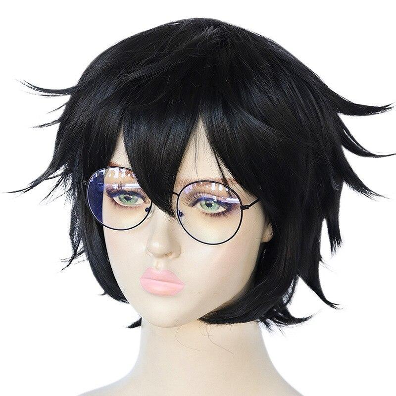Anime P5 Persona 5 Kurusu Akira Hero Short Black Cosplay Costume Wig Heat Resistant Synthetic Hair Cos Wigs