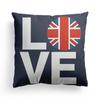 Sofa Pillow Case Does Not Include Pillow Core Living Room European-style Rice-shaped National Flag Mediterranean Bay Window Pillow British Style