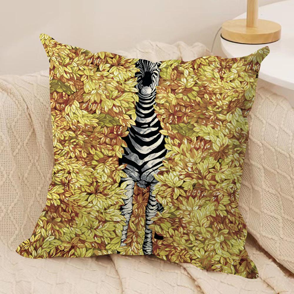 EnglandAbstract Art Figure Cushion Cover Silky Short Plush Double-Sided Printed Pillow Case for Sofa All Seasons Home Decor Gift